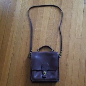 Coach brown leather crossbody